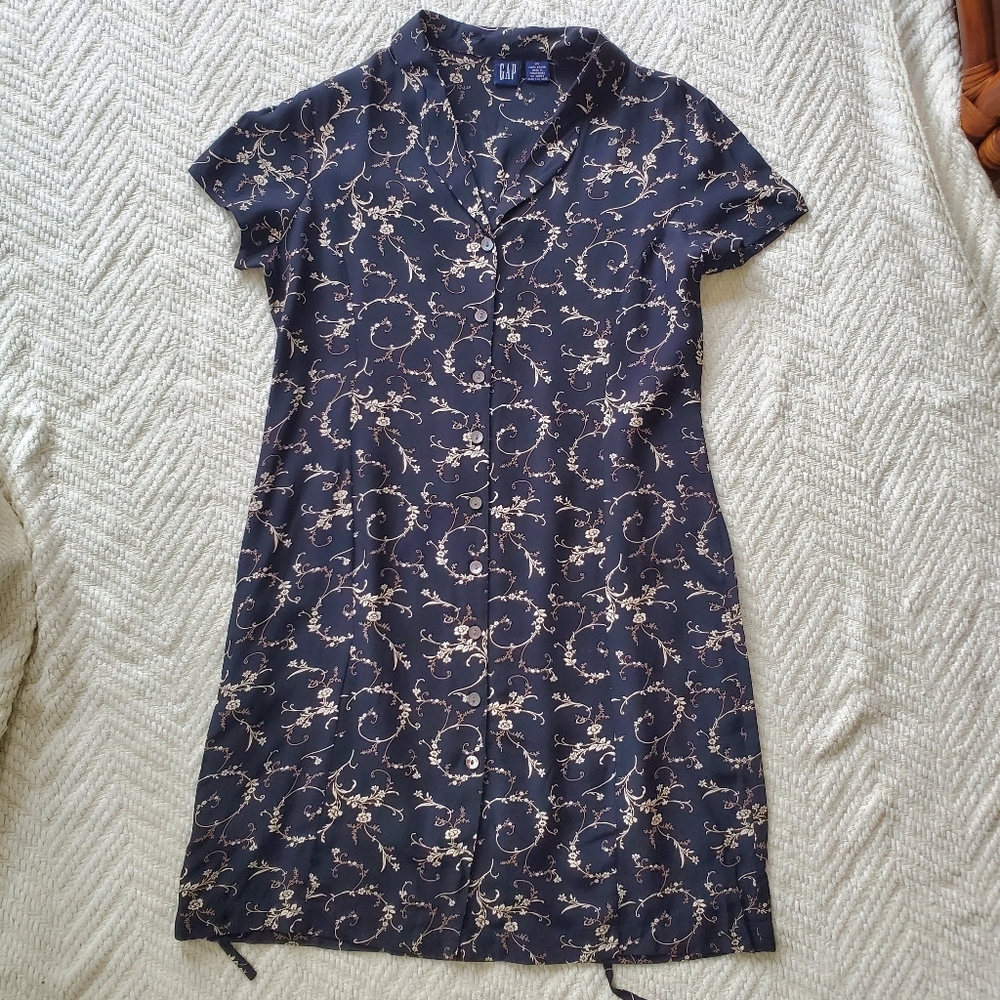 Vintage Gap Floral Button Down Sun Dress - Picture 6 of 15